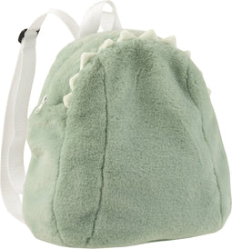 Rugzakje - pluche - muntgroen - 28x7x (h)37 cm