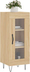 vidaXL - Dressoir - 34,5x34x90 - cm - bewerkt - hout - sonoma - eiken