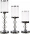 Ruhhy Glamour Kaarsenhouder Set - 3 Maten - Kristal Versierd - Perfect voor Luxe Decoratie