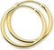 Marie-Celeste Oorringen - Ronde Buis 20 mm - Geelgoud (1 paar)