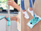 Leifheit Clean Twist M - Vloerwisser Ergo - Mobiel systeem met wieltjes - 33 cm - Turquoise