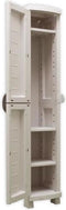 RUIMTESVER 35 PLASTIKEN Hoge kast 1 Deur met planken - l 35 xd 45 xh 184 cm - Ruimtebesparend bereik - Binnen en buiten