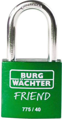 Burg Wächter 39451 Hangslot 40.00 mm Verschillend sluitend Groen Sleutelslot