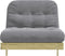 vidaXL Futon slaapbank met matras 100x206x11 cm geïmpregneerd hout-VXL-846770