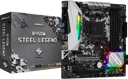 Asrock B450 Steel Legend moederbord Socket AM4 ATX AMD B450