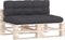 vidaXL - Palletkussens - 2 - st - stof - antracietkleurig
