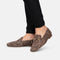 PS Poelman ODETTE - Loafer - Suede met luipaardprint - Bruin
