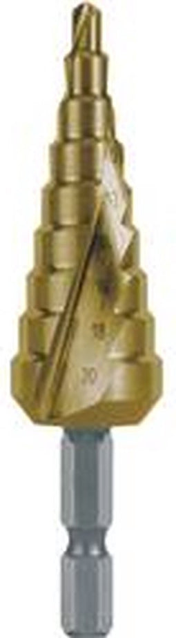 RUKO 101051TH Getrapte boor 4 - 20 mm HSS Gezamenlijke lengte 81 mm TiN 1 stuk(s)
