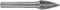 Ruko 116025 Hm Stiftfrees Spits Boog 6 Mm Kogeldiameter 6 Mm