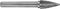 Ruko 116026 Hm Stiftfrees Spits Boog 8 Mm Kogeldiameter 8 Mm