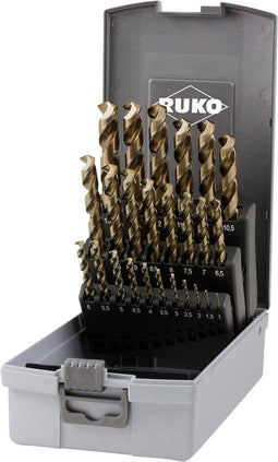 RUKO - 228215RO - HSSE-Co 5 Metaal-spiraalboorset - 25-delig - DIN 338