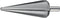Ruko Plaatfrees conisch HSS 5-31