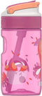 Kambukka Lagoon Drinkfles voor kinderen 400ml Toekan Love - met geïntegreerd rietje - drinkbus kinderen roze - drinkbeker voor school
