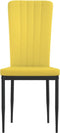vidaXL - Eetkamerstoelen - 2 - st - fluweel - mosterdgeel
