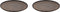 Palmer Bord Houston 28 cm Zwart Grijs Stoneware 2 stuks
