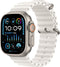 Apple Watch Ultra 2 - GPS + Cellular - 49mm - Titanium kast met Wit Ocean Band