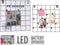 Home & Styling Wandrek met LED en haakjes voor foto's - 36x36x2cm - Zwart