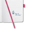 Sigel - notitieboek - Jolie Flair - A6 - hardcover - 174 pagina's - lijn - 80 grams papier - fuchsia roze - SI-JN104