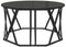 vidaXL - Zwarte - Eiken - Houten - Salontafel - 80x80x42 - cm - Van - Gelaagd - Hout
