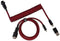Keychron Premium Coiled Aviator Cable - GX16 - Rood Zwart