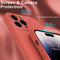 Lunso - Geschikt voor iPhone 15 Pro Max - Hoesje Flexibel silicone Backcover - Rood