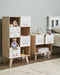 RUPERT - Boekenkast - Lichthout/Wit - MDF