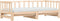 vidaXL - Slaapbank - met - onderschuifbed - 80x200 - cm - massief - grenenhout