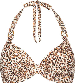 CYELL Leopard Love - Bikinitop met voorgevormde cups en beugel - Dierenprint - Maat 75C