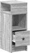 vidaXL - Nachtkastjes - 2 - st - met - lade - 25x31x66 - cm - grijs - sonoma - eiken