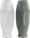 Vaas DKD Home Decor 11 x 11 x 26,8 cm Gezicht Keramisch Grijs Wit (2 Stuks)