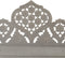 vidaXL - Kamerscherm - 4 - panelen - handgesneden - 160x165 - cm - mangohout - grijs