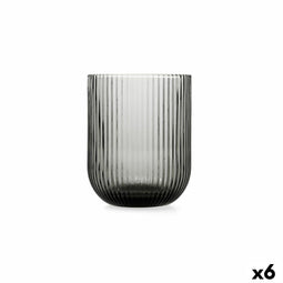 Glas Bidasoa Fosil Grijs Glas 280 ml (6 Stuks)