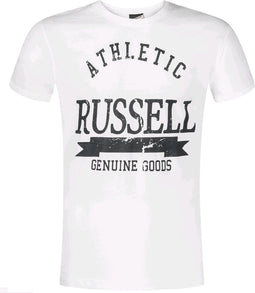 Russell Athletic - Crew Neck SS Tee - Wit T-shirt - S - Wit