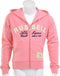 Russell Athletic Zip Though Hooded Sweat - Sporttrui - Kinderen - Maat 164 - Roze