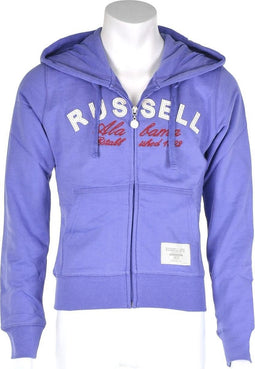 Russell Athletic Zip Trough Hooded Sweat - Sporttrui - Kinderen - Maat 128 - Paars