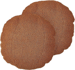 RUTABAGA - Sierkussen set van 2 - Bruin - ⌀ 30 cm - Teddystof