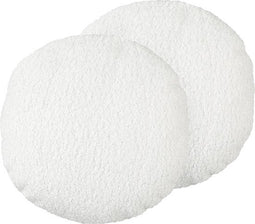 RUTABAGA - Sierkussen set van 2 - Wit - ⌀ 30 cm - Teddystof