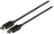 DisplayPort-Kabel - DisplayPort Male - DisplayPort Male - 4K@60Hz - Vernikkeld - 3.00 m - Rond - PVC - Zwart - Polybag
