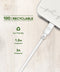 Just Green - USB A naar USB C recyclebare kabel 1,2 m 3A - Wit