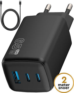 Golden Sound 65W Snellader - USB-C Oplader - Oververhitting Bescherming - 2 Meter Snoer