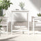 vidaXL Tuintafel 82,5x82,5x110 cm massief grenenhout wit