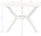 vidaXL - Bistrotafel - 70x70x72 - cm - kunststof - wit