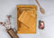 DoubleDry Handdoeken Set 50 x 100 cm - 12 stuks - 100% zacht katoen 500 g/m2 - 12x Okergeel