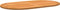 vidaXL - Tafelblad - 120x70x2,2 - cm - Ovaal - Massief - Acaciahout
