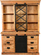 Vitrinekast Naturel Mangohout en Metaal 160cm