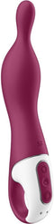 Satisfyer, A-punt vibrator, 'A-Mazing 1, 21,5 cm', waterdicht, oplaadbaar, flexibele punt