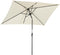 Angel Living Parasol - Kantelbaar - 140 x 210 cm - Rechthoek - Crème