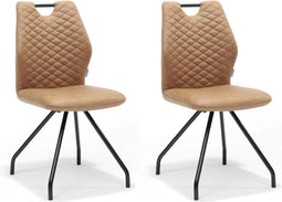 RV Design - Eetkamerstoel Carlos Cognac