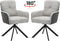 RV Design Eetkamerstoel Fred - Ecru (set van 2 stoelen)