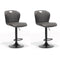 RV Design Verstelbare Barstoel Cordoba - Antraciet (set van 2 stoelen)